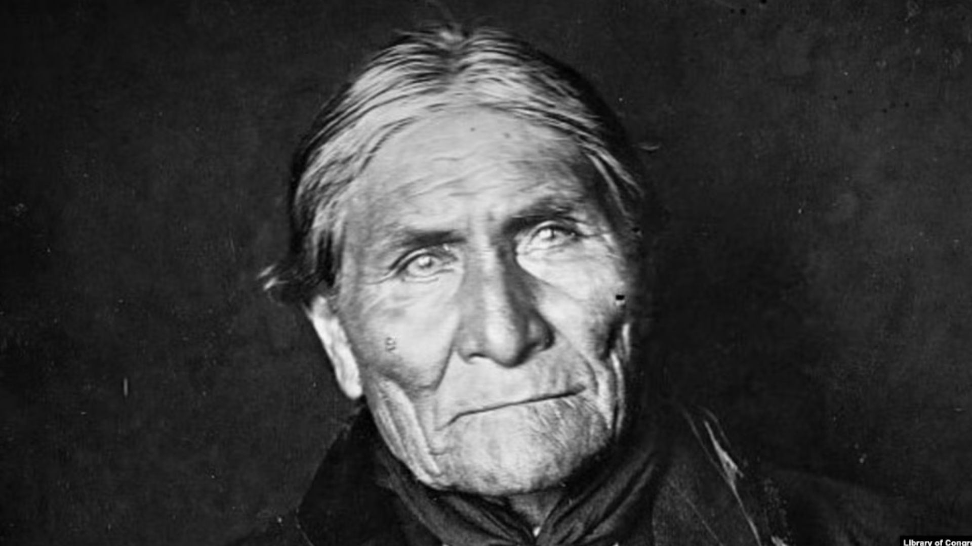 Black And White Painting Of Geronimo