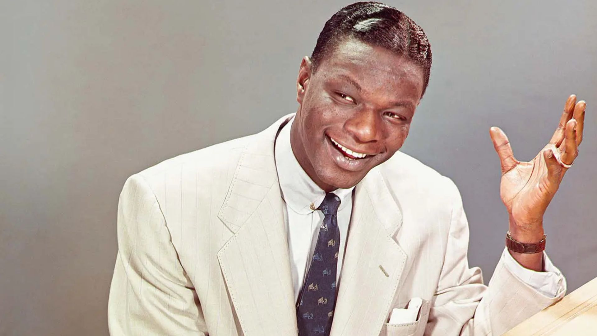Nat King Cole Looking Happy