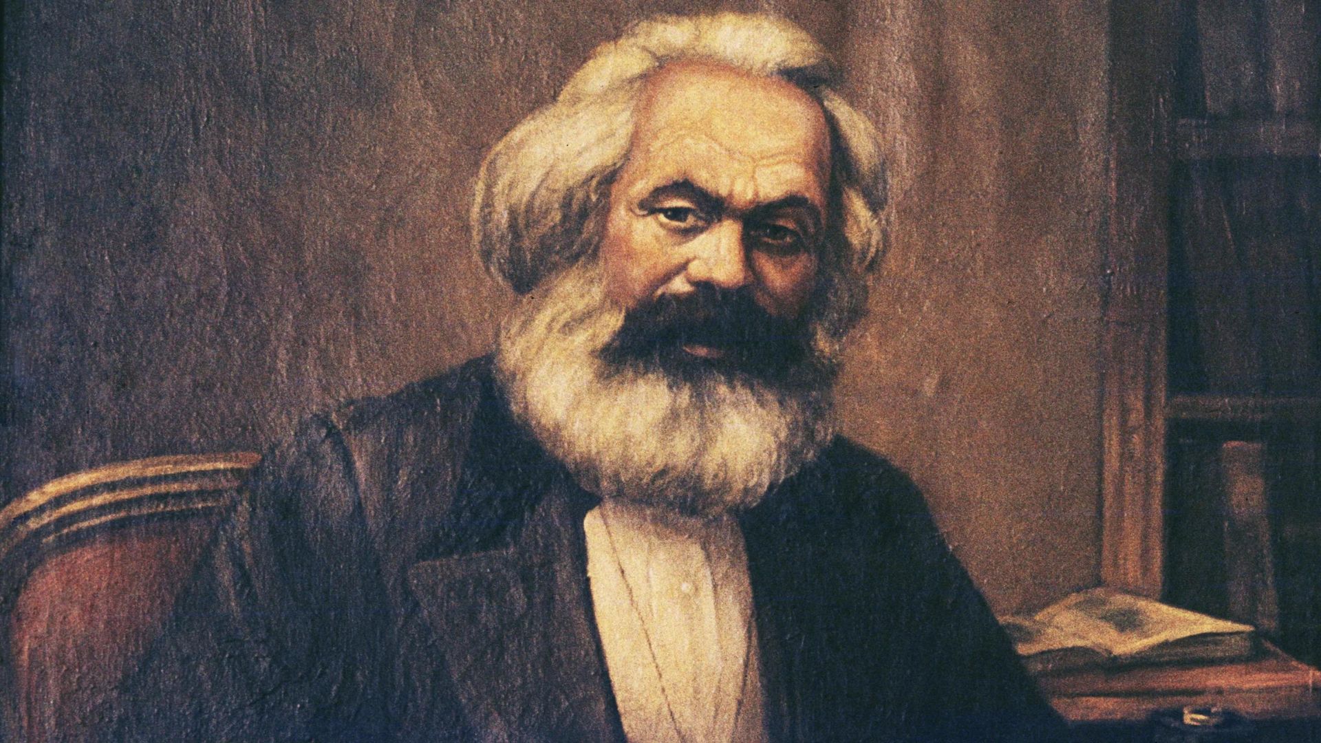 Karl Marx Wearing A Suit