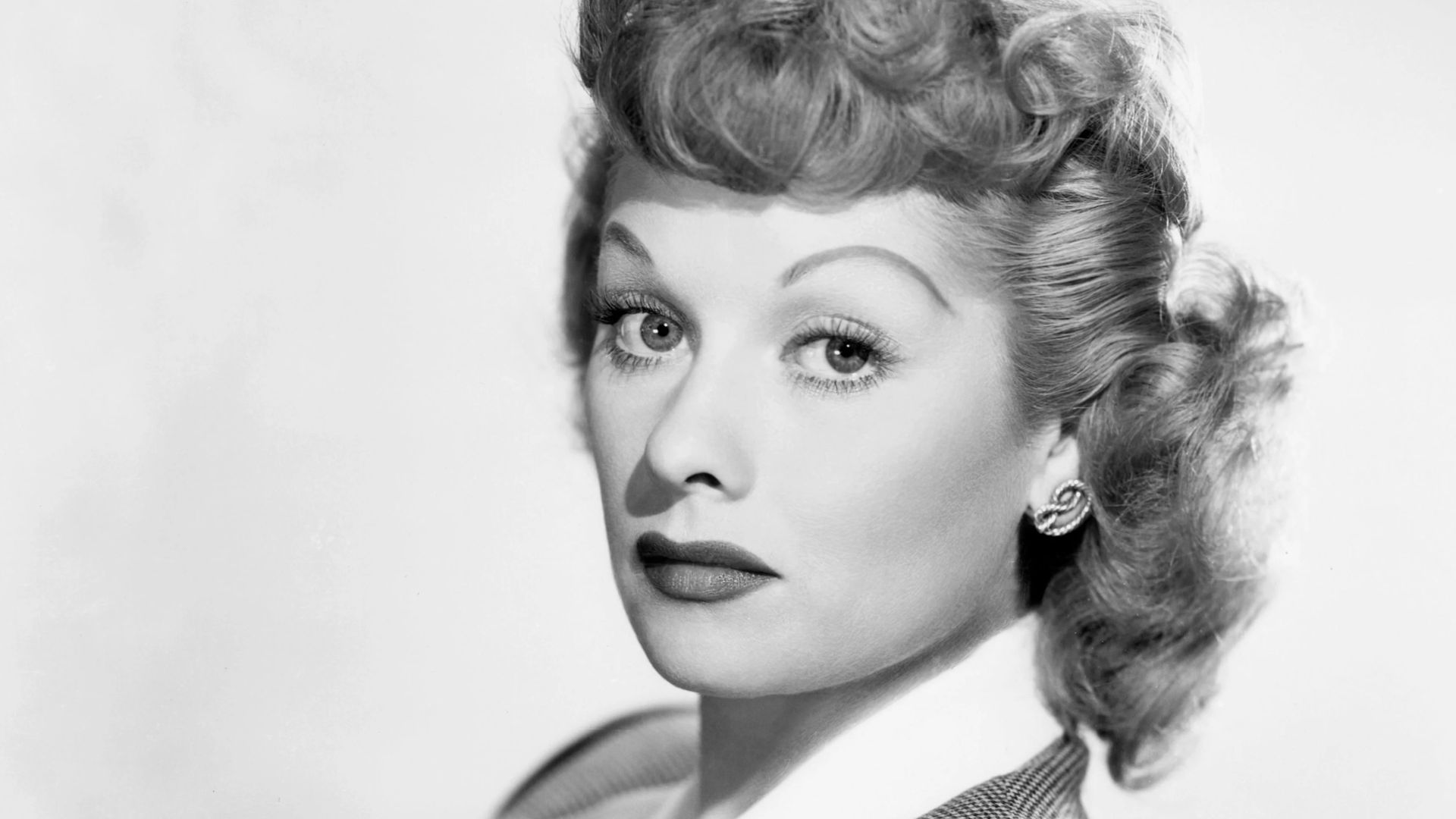 Black And White Shot Of Lucille Ball