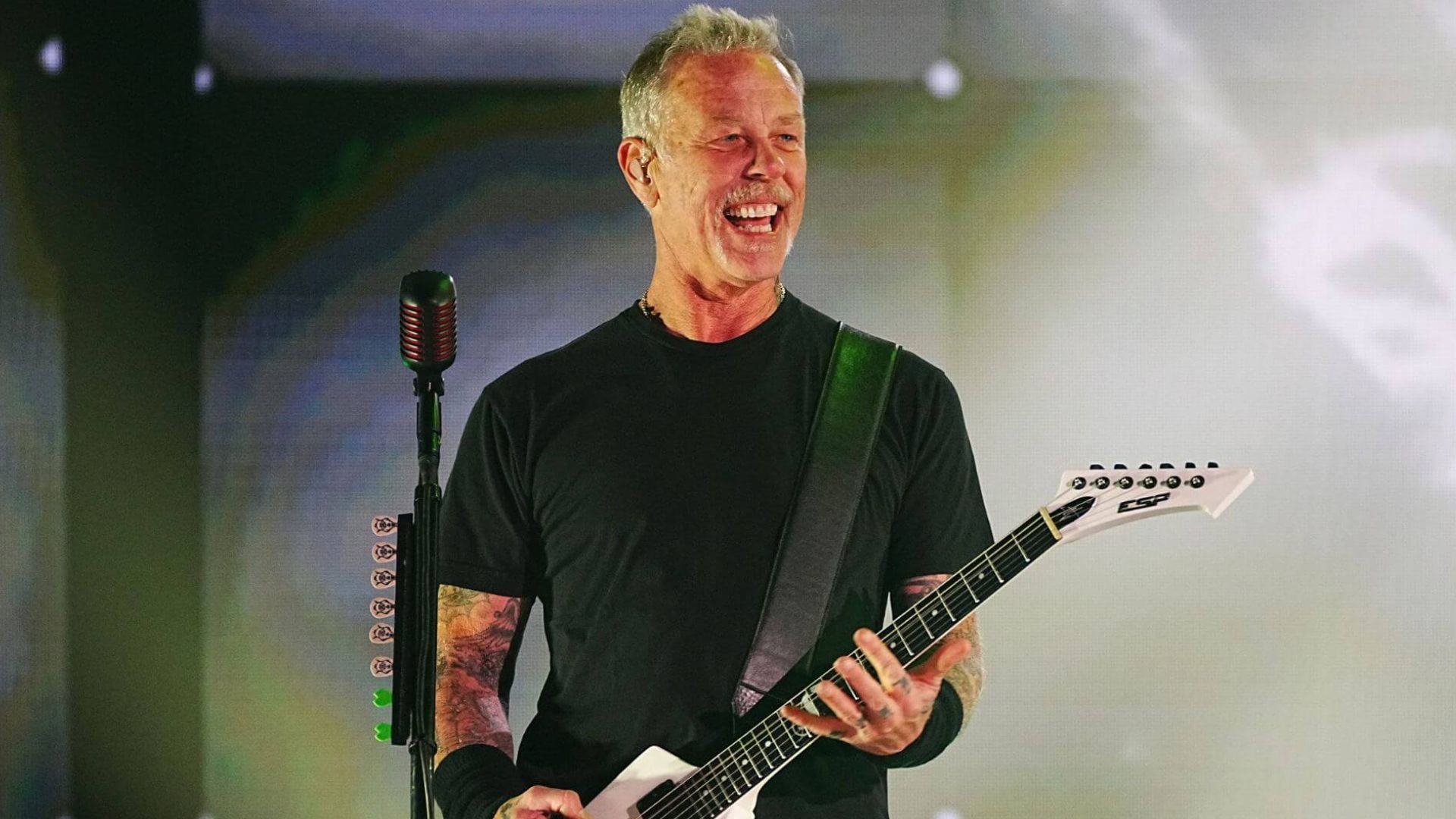 James Hetfield Playing Guitar
