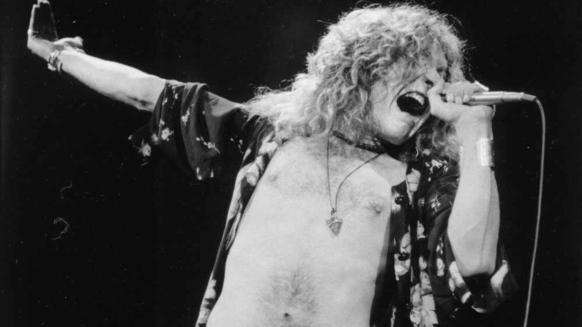Robert Plant Singing