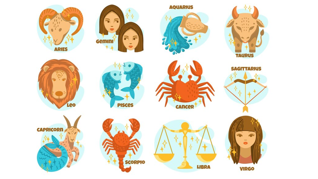 Hand drawn zodiac sign