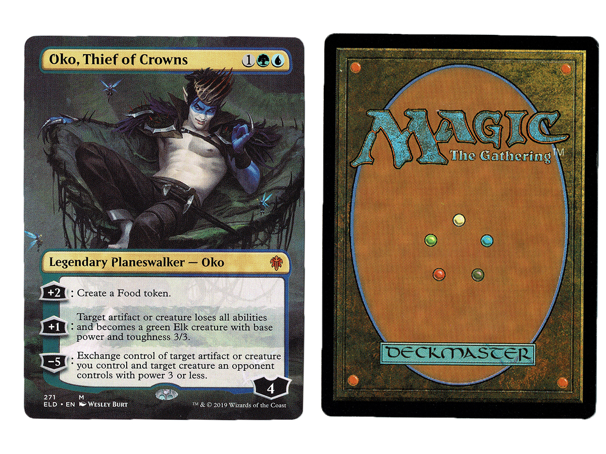 Oko, Thief of Crowns Magic Card From Front And Back