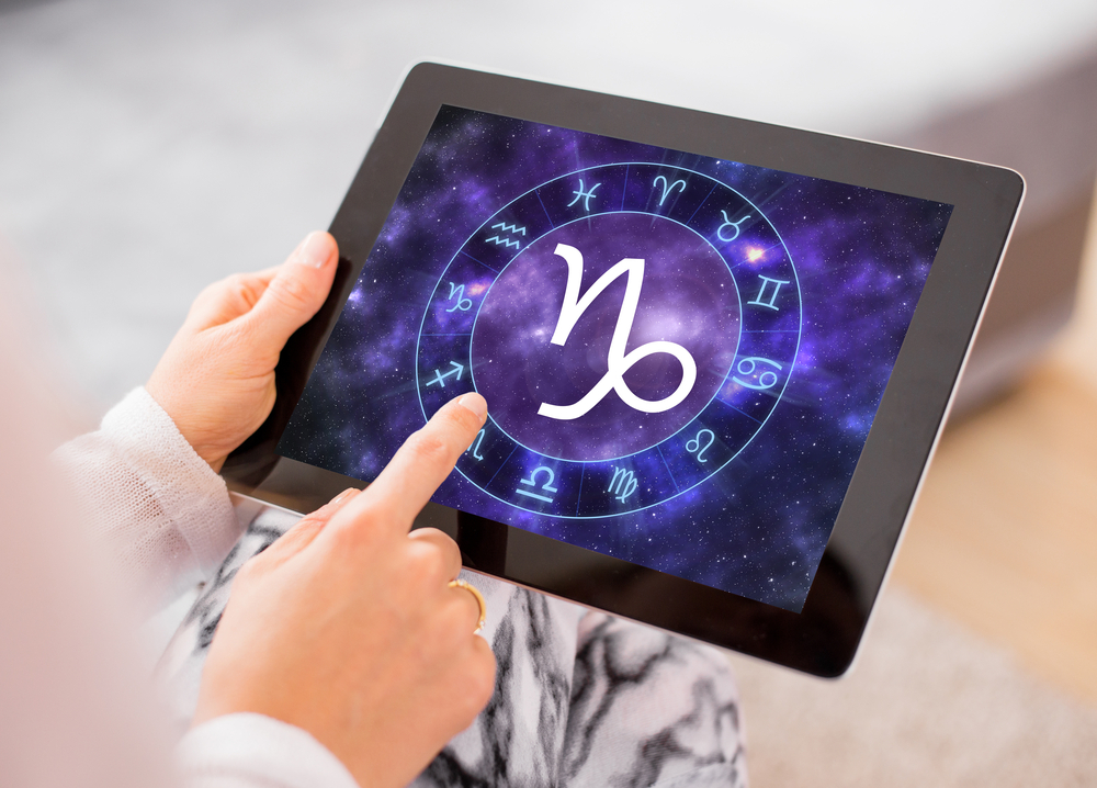 Capricorn zodiac sign On Tablet