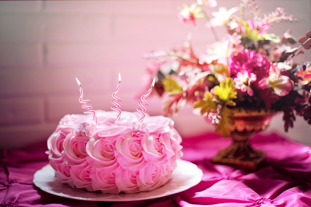 Pink Flower Cake