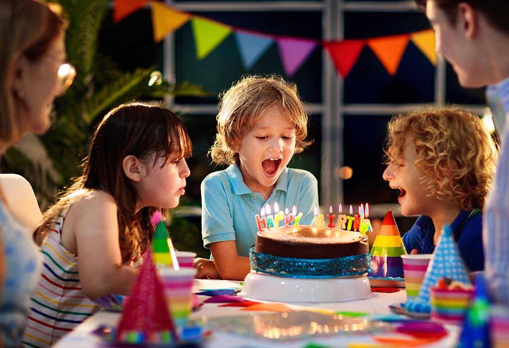 Kids Celebrating Their Friends Birthday
