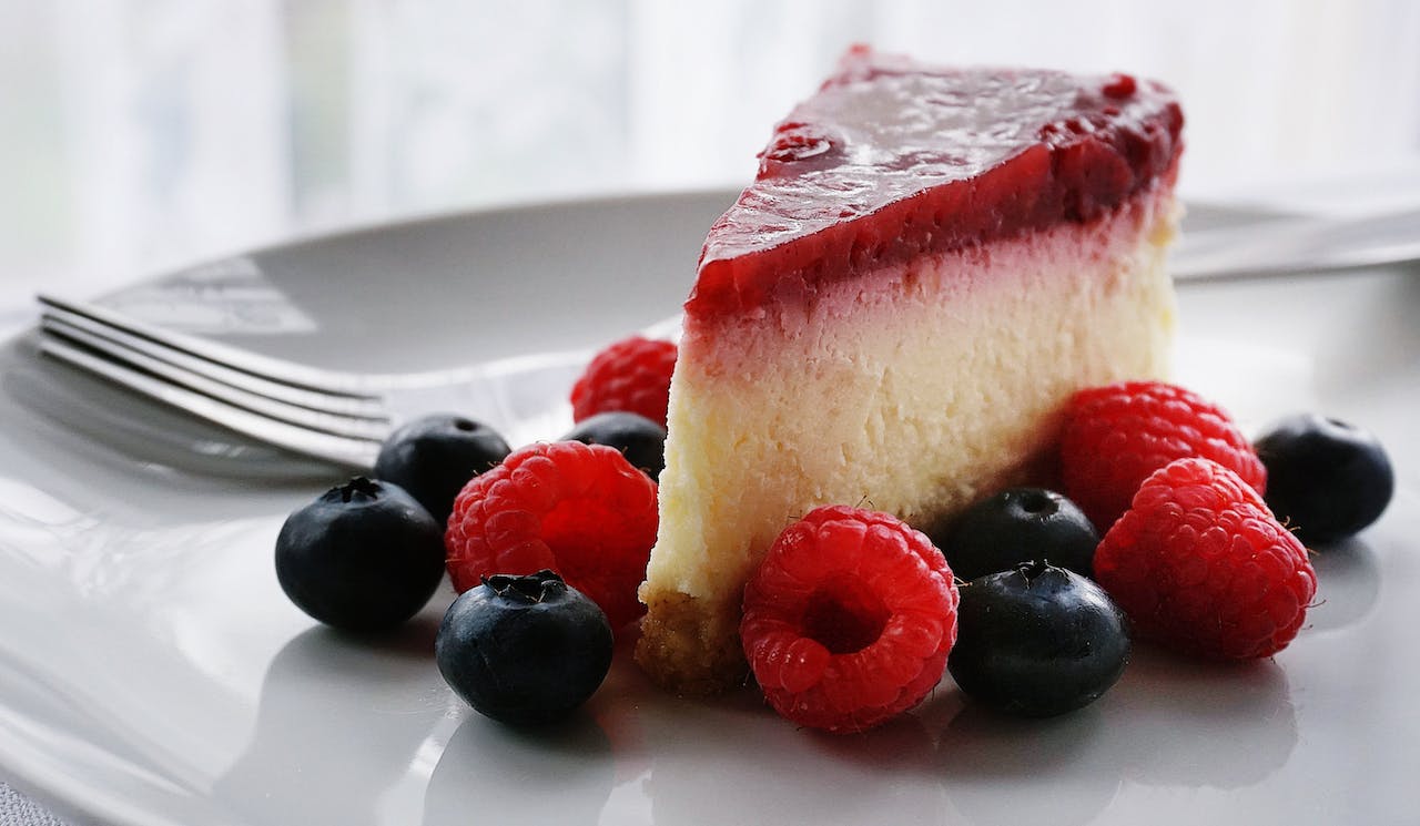 Closeup Of Cheesecake